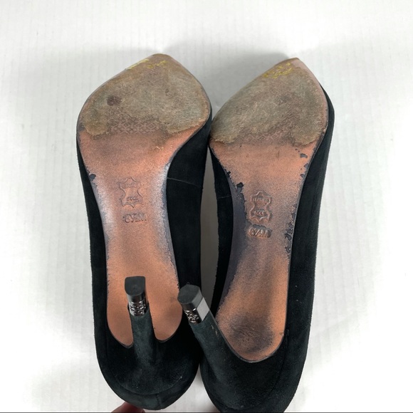 Tory Burch Greenwich Suede Point-Toe Pumps - Picture 5 of 7